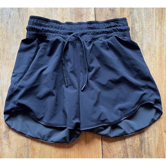 Lululemon Reversible Shorts Black Grey size 14 Large - Picture 1 of 8